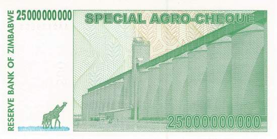 25 Billion Dollars Zimbabwe p.62 2008